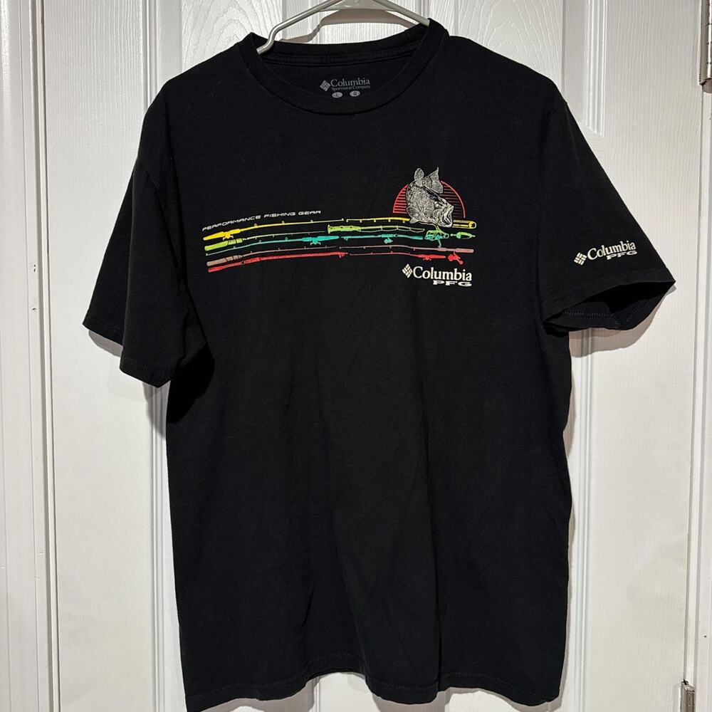 Columbia sportswear black and multi coloured